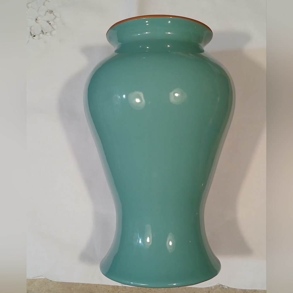 Vintage Teal Vase - Picture 6 of 7